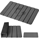 Large Foldable Stone Bath Mat, 28" x 16" Super Absorbent Diatomaceous Earth Mat with Non-Slip Base, Quick Drying Floor Mat for Bathroom Kitchen Counter (Grey)