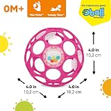Bright Starts Oball Easy-Grasp Rattle Pink BPA-Free Infant Toy 0+ 4 Inches view 7