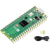 Pico 2 with Yellow Pre-Soldered Header Compatible with Raspberry Pi Pico 2 | Microcontroller Board, Based on Official RP2350 Chip, Dual-Core &amp; Dual-Architecture Design 4MB Flash, 3 Items