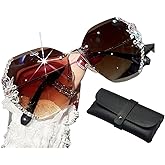 STYHYGBS 2022 New Woman Sunglasses for Beach Summer with Eyeglass Case, Sunglasses Womens Trendy Fashion Woman Sun Glasses