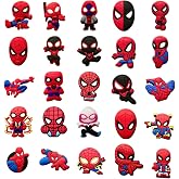 25Pcs Spider Shoe Decoration Charms for Croc Clog Sandals,Cute Shoe Accessories Charms