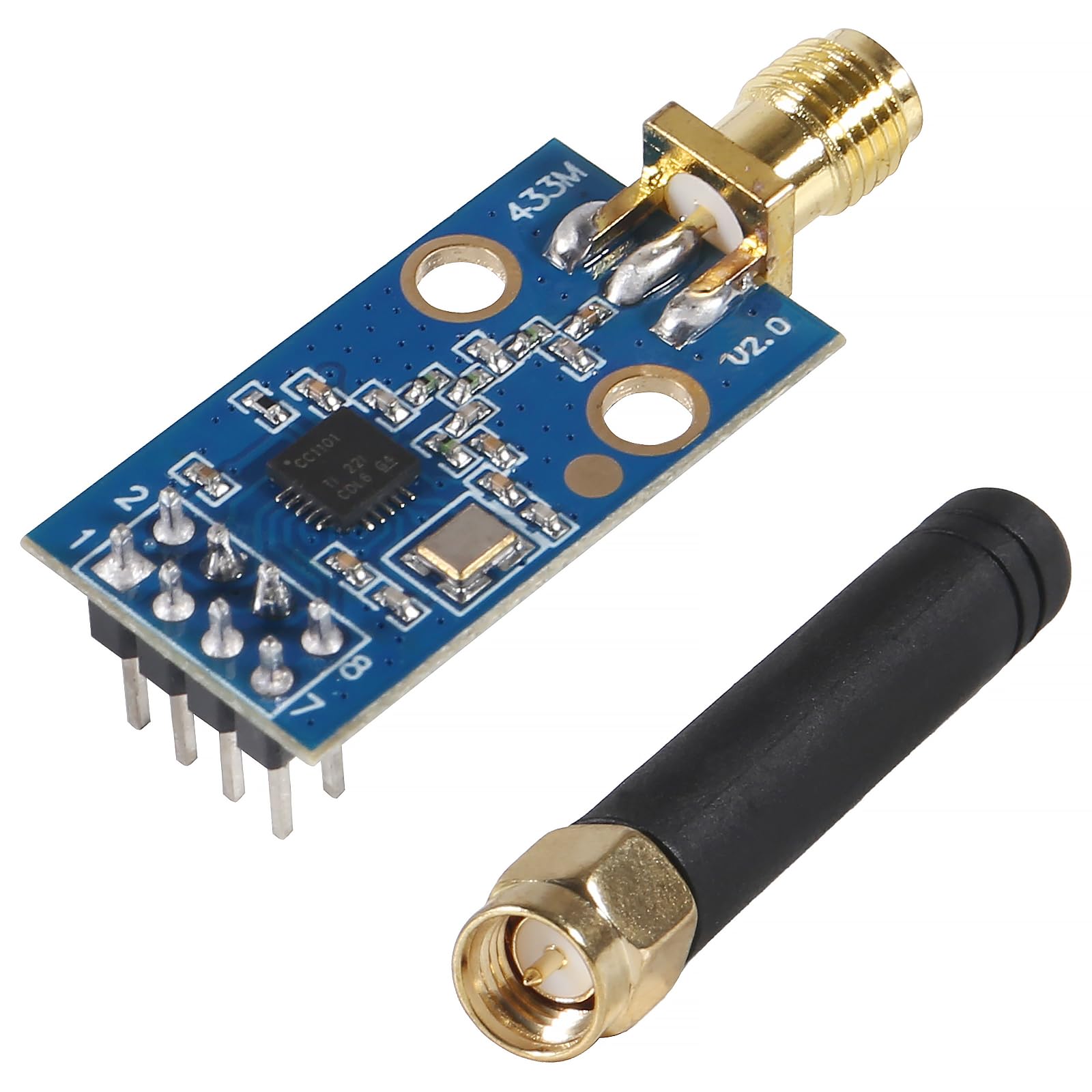 Photo 1 of CC1101 Wireless Module with SMA Antenna Wireless Transceiver Module 315/433/868/915MHZ