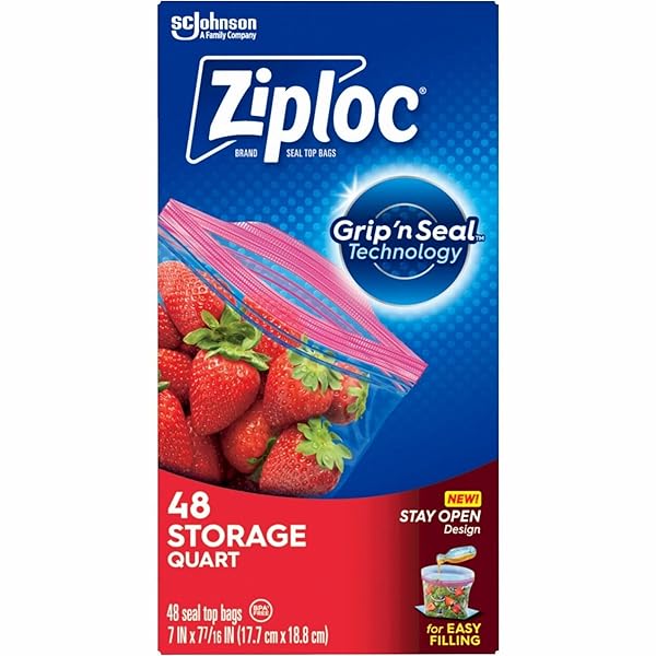 DRACB003103CT – ZIPLOC DOUBLE ZIPPER STORAGE BAGS