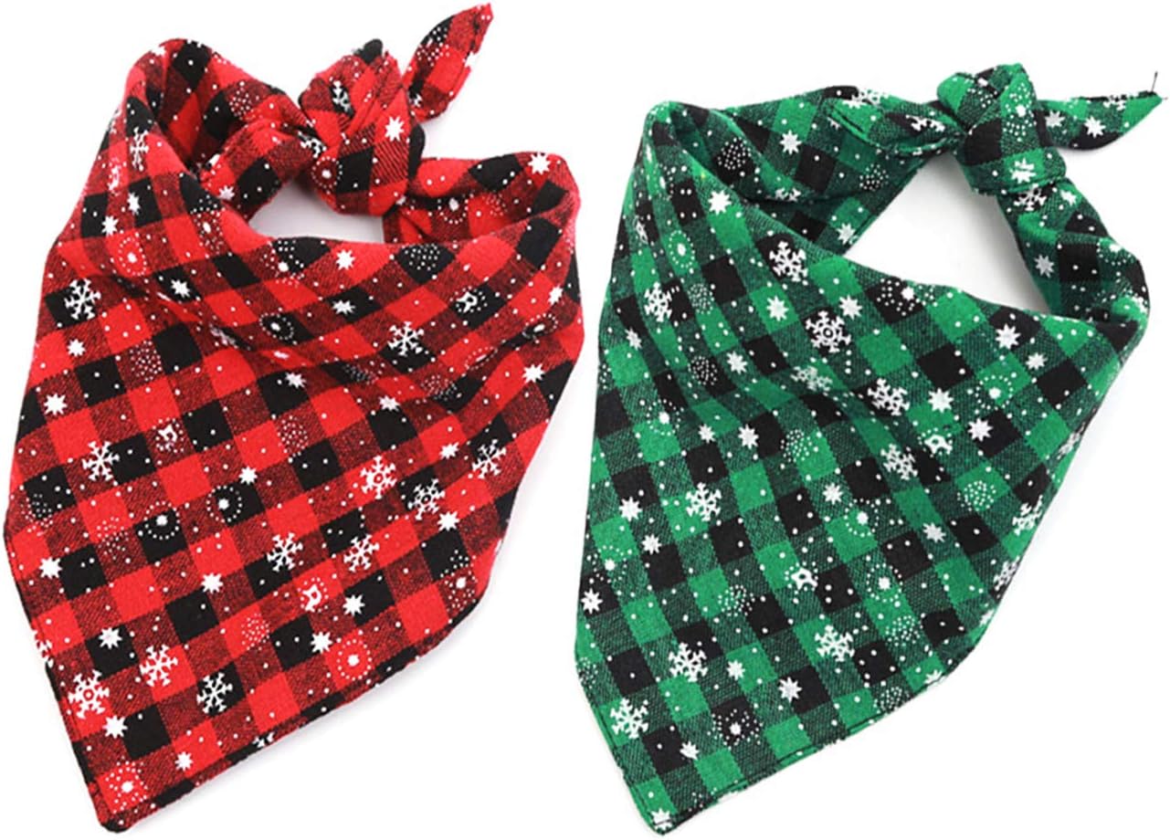 Malier 2 Pack Dog Bandana Christmas 