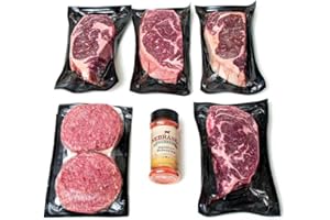 Aged Angus Ribeye & Premium Ground Beef Patties By Nebraska Star Beef - All Natural Hand Cut & Trimmed With Signature Seasoning - Gourmet Steak Gifts Delivered To Your Home