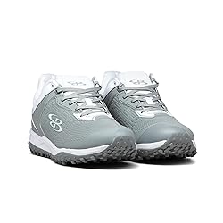 Boombah Viper Pro Men's Turf Gray/White - Size 10.5