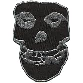 C&amp;D Visionary Application Misfits Silver Glitter SK Large Patch, 10", Black