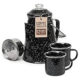 Toughty Enamel Coffee Percolator with 2 Cups