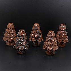 Keleny Natural Red Mahogany Obsidian Carved Decor