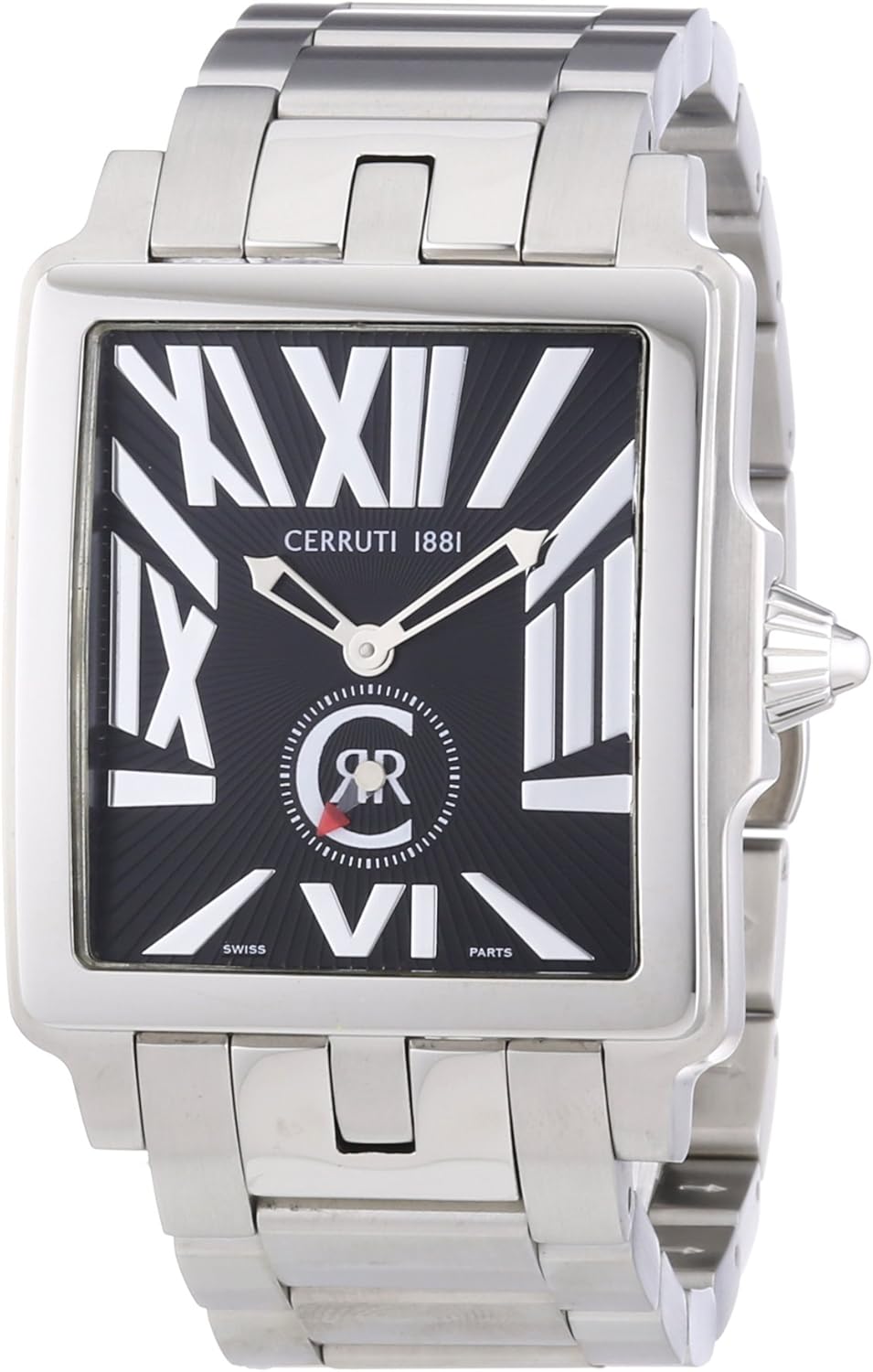 Cerruti 1881 Men's Watch with Black Dial and Silver Stainless Steel