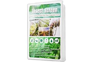 10X50FT Heavy Duty Garden Mesh Netting with Reinforced Three-Layer Edges, 40g/㎡ Ultra Fine Plant Cover for Anti Mosquito and 