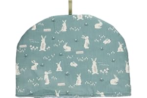 Kichvoe Tea Cosy Rabbit Printed Insulated Teapot Cover Keep Warm Tea Kettle Quilt for Home Kitchen Table Hotel Tea Party
