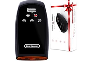 IFGOOOO Hand Massager with Compression & Heating - Gifts for Women Mom Girlfriend,Mens Gifts for Christmas,Birthday Gifts for Women(Black)