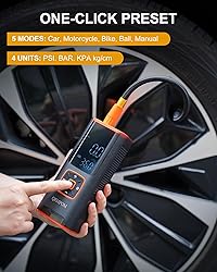 Tire Inflator Portable Air Compressor, 6X Faster