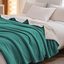 Haltune Stain-Proof Teal Blanket for Intimate