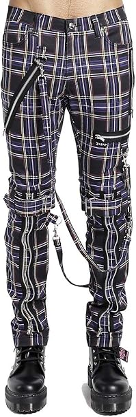 mens purple plaid pants