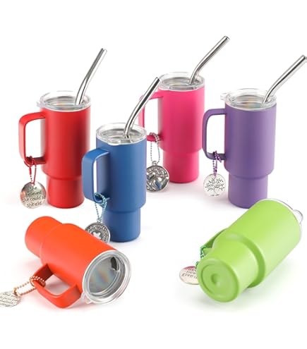 Lot De 6 Mini Verres à Shot Avec Paille De 85 G Avec Couvercle Et