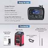 DigiFunk Work Site Radio USB Rechargeable DAB+ FM Bluetooth IP65 Red view 7