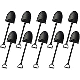 OaaXbbECco Novelty Mini Shovel Shape Spoons Cute Disposable Plastic Dessert Spoons (50)