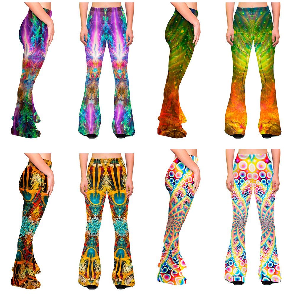 rave bell bottoms