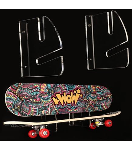 suspension pour skateboard - Support mural transparent pour skateboard
