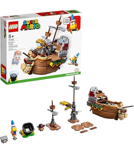 Amazon.com: Lego 71391 Super Mario Bowser's Airship Expansion Set