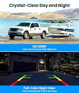 AUTO-VOX Solar Wireless Reversing Camera Kit 7.2” HD Split Screen 1080P view 6