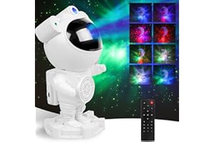 ABUDEHUANDA Astronaut Galaxy Projector, Star Projector Galaxy Light, Perfect Galaxy Projector for Bedroom Kids, Galaxy Night Light Projector with Timer and Remote, Star Lights for Ceiling, Galaxy Lamp