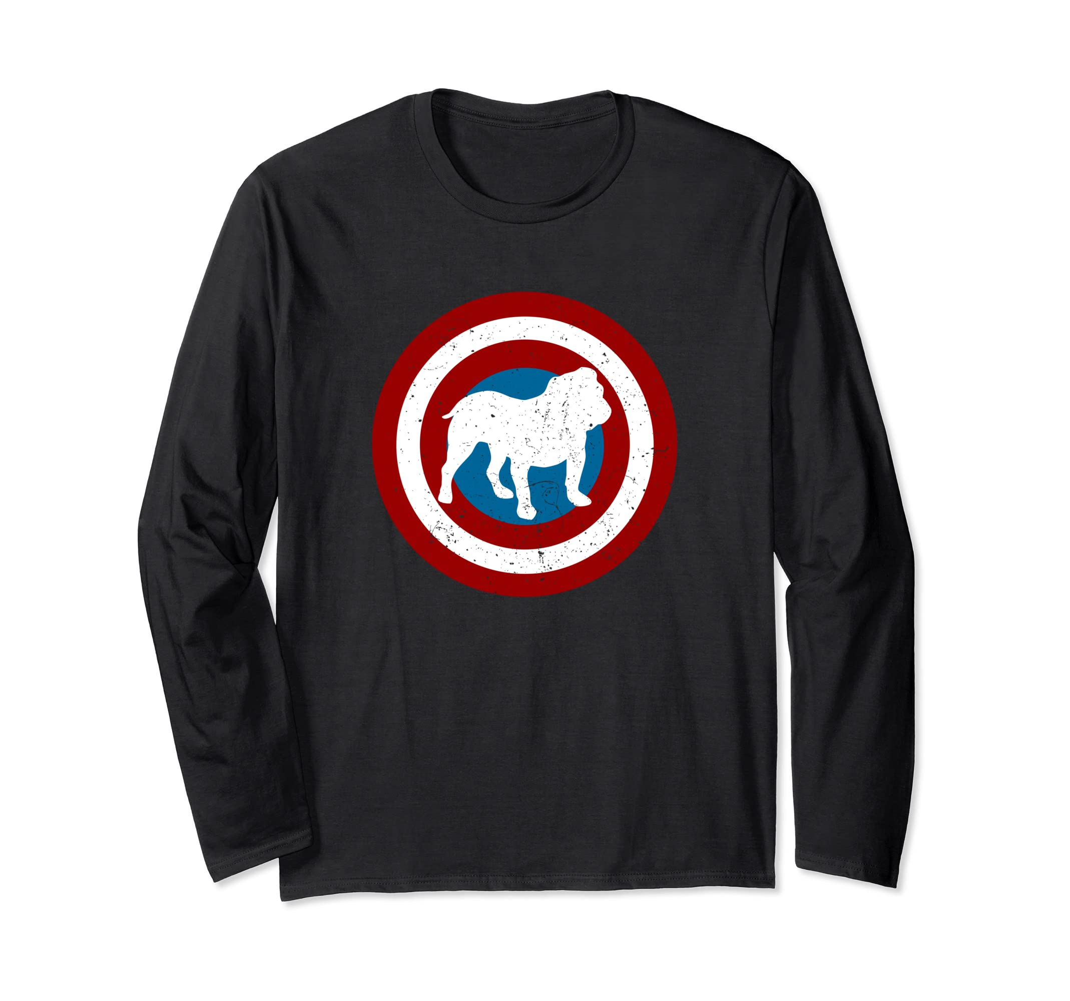 Bulldog Superhero Long Sleeve T-Shirt