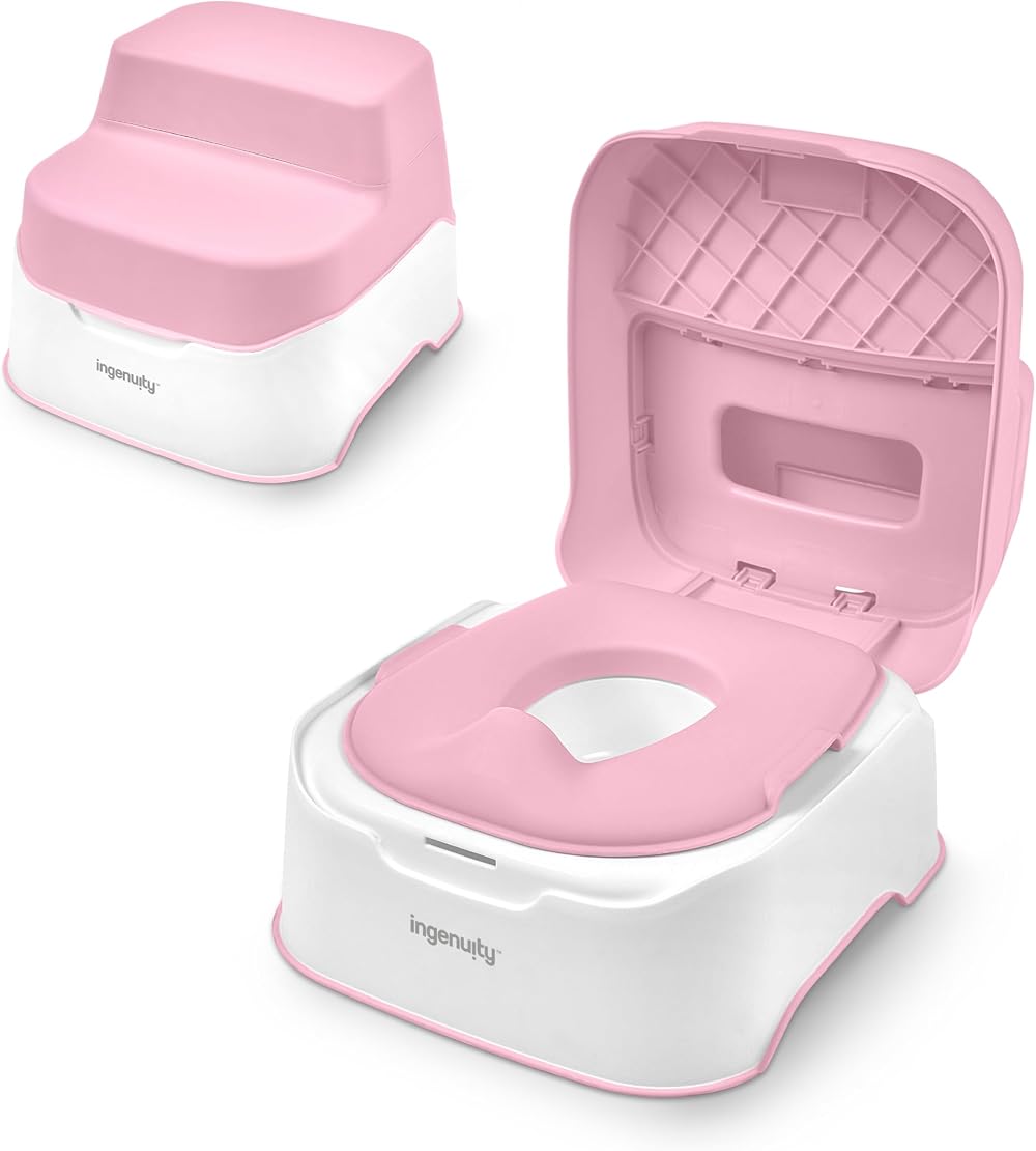 Ingenuity Prepare to Potty 3-in-1 System Pink Ages 18 Months+