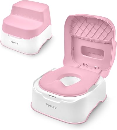Ingenuity Prepare to Potty 3-in-1 System Pink Ages 18 Months+