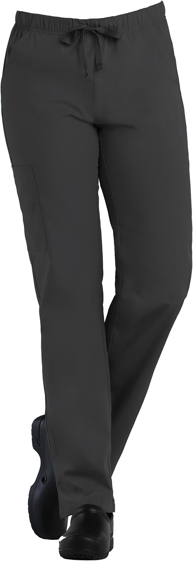 Tru Basic Womens Full Elastic Multi Pocket Cargo Scrub Pant 90103
