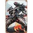 Muecddoa Retro Film Metal Sign Voruna Warframe Game,Movie stars,singers,Anime characters,Art cute Sign Wall Decor Poster Home Bedroom Kitchen Bar Home Cafe 8x12 Inch Tin Sign.