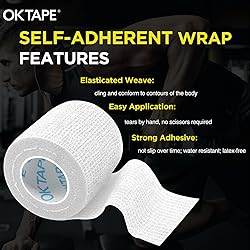 OK TAPE 12 Rolls Self Adhesive Bandage