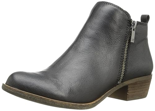 Lucky Brand Women's Basel Ankle Bootie, Black 03, 6 Wide
