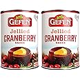 Gefen Jellied Cranberry Sauce 16oz (2 Pack) | All Natural, No High Fructose Corn Syrup | Kosher for Passover