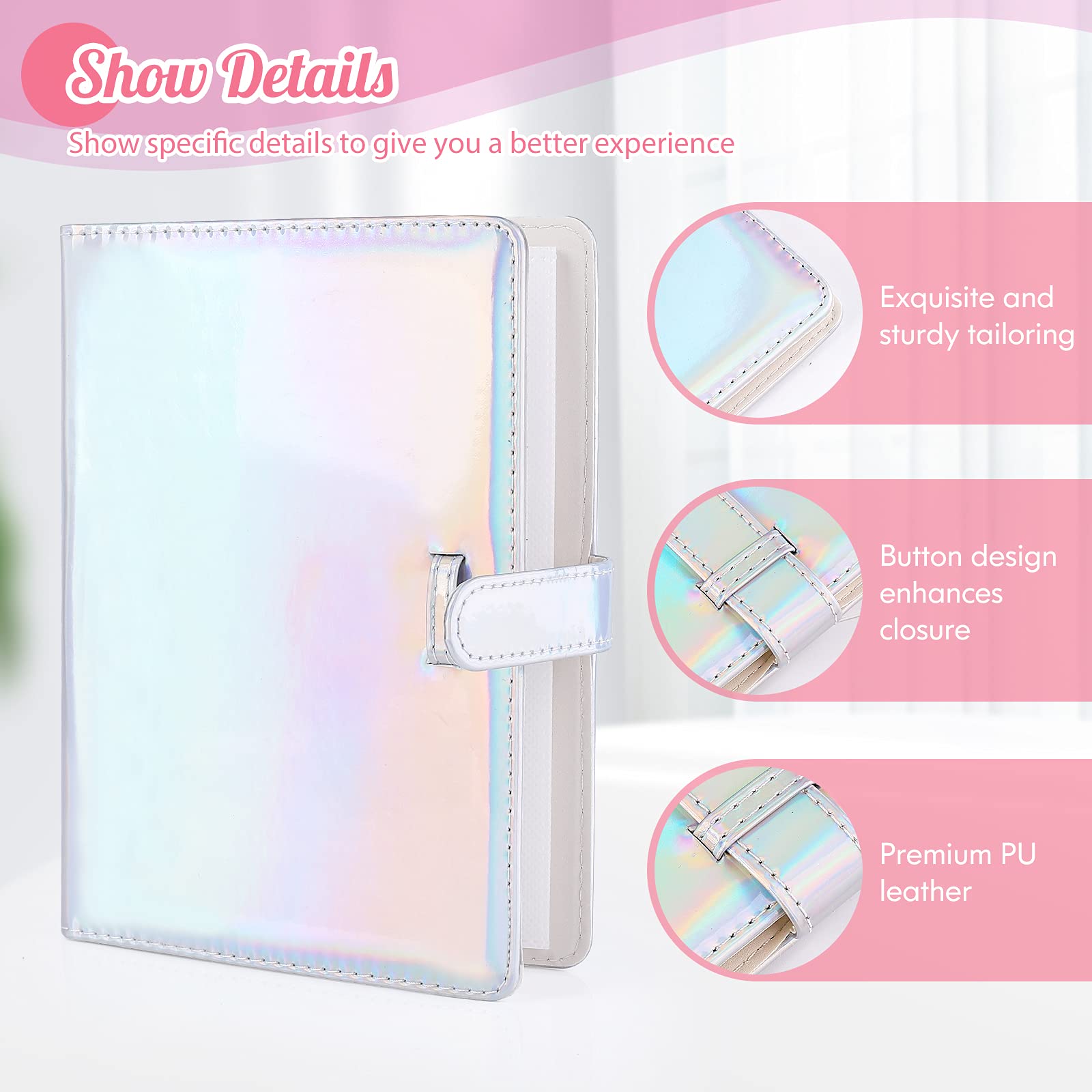 Ablus 256 Pockets Photo Album for Polaroid Snap SnapTouch Zip Mint Cameras Printers, Fujifilm Instax Mini 11 90 9 8+ 8 7S 70 50S 26 25 LiPlay Instant Camera Film, Mini Link SP-1 Printer (Magic Silver)
