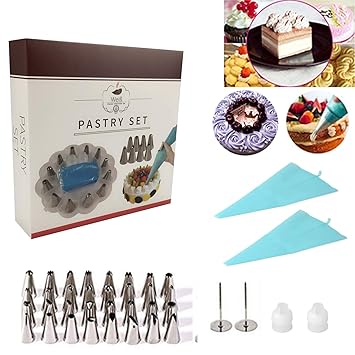 Piping Bags And Nozzles Weiss Nozzles Set 32 Piece Spout Set