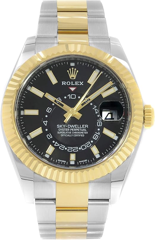 Rolex Sky-Dweller Automatic Men's 18kt Yellow Gold Oyster Watch 326933BKSO