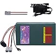 YAOYAOLIXI 52V 20Ah Lithium Battery Pack for E-Bike & Scooter 500W-2000W | 5A Fast Charger & 50A Smart BMS 3000+ Cycles (52V 20Ah with 5A Charger)
