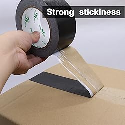 BOMEI PACK 4Pack Black Heavy Duty Duct Tape, 1.88