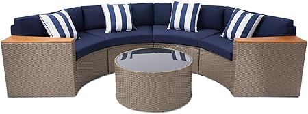 Amazon Com Solaura Outdoor Patio 5 Piece Sectional Furniture
