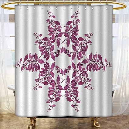 Amazon Com Purple Shower Curtains Fabric Extra Long Autumn Vine