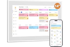 Dragon Touch 14" Digital Calendar Chore Chart – 1080P Full HD Interactive Touchscreen, 2026 Smart Family Planner, Digital Cal