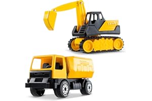 Tonka - Steel Classics Giga Series - Dump Truck & Excavator, 2-Pack