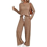 LILLUSORY Womens 2 Piece Lounge Sets Matching Airport Travel Outfits 2026 Spring Clothing Fall Pajamas Sweat Suits Pockets
