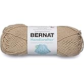 Bernat Handicrafter Cotton Solids Yarn, 1.75 oz, Gauge 4 Medium, 100% Cotton, Jute