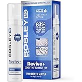 BosleyMD Men’s Revive + Densifying Treatment Foam – Drug-Free Hair Thinning Treatment with YuvaBio® Y100™, Biotin & Pumpkin Seed Oil – 60-Day Supply, 2.11 oz