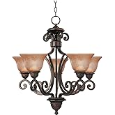Maxim Symphony-5 Light Chandelier in Mediterranean style-26 Inches Wide by 27 inches high -Traditional Installation