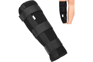 Agatige Calf Fixed Stabilizer, Comfortable Calf Support Strap Splint Tibia and Fibula Protector Shank Fracture Fixation Strap for Men and Women(M)